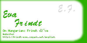 eva frindt business card